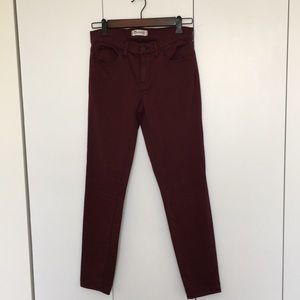 Madewell skinny skinny sateen jeans